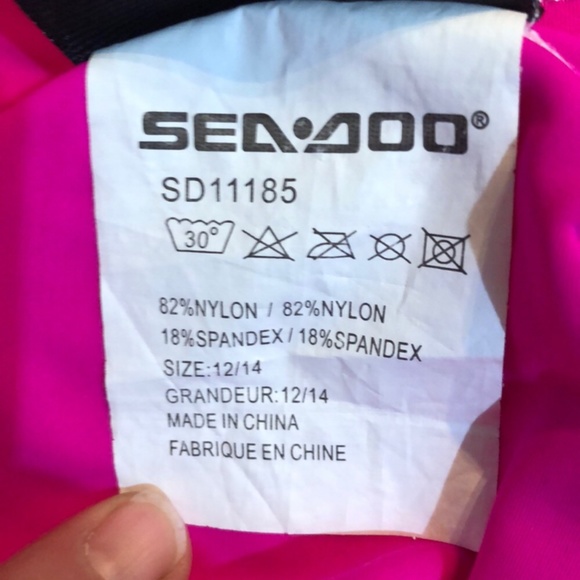 Sea- Doo Protective UV Girls Swim Shirt - Picture 6 of 7